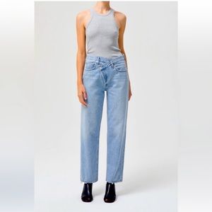 AGolde Size 26 Criss Cross Oversized/Upsized Dimension